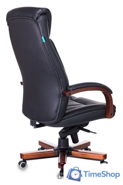 Офисное кресло Бюрократ T-9922WALNUT/BLACK (черный) - Изображение №4 — Интернет-магазин Time-Shop