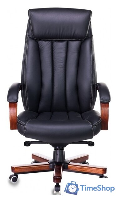 Офисное кресло Бюрократ T-9922WALNUT/BLACK (черный) - Изображение №2 — Интернет-магазин Time-Shop