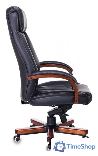 Офисное кресло Бюрократ T-9922WALNUT/BLACK (черный) - Изображение №3 — Интернет-магазин Time-Shop