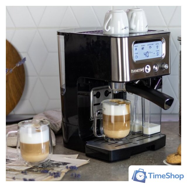 Рожковая кофеварка Sencor SES 4090 SS - Изображение №3 — Интернет-магазин Time-Shop