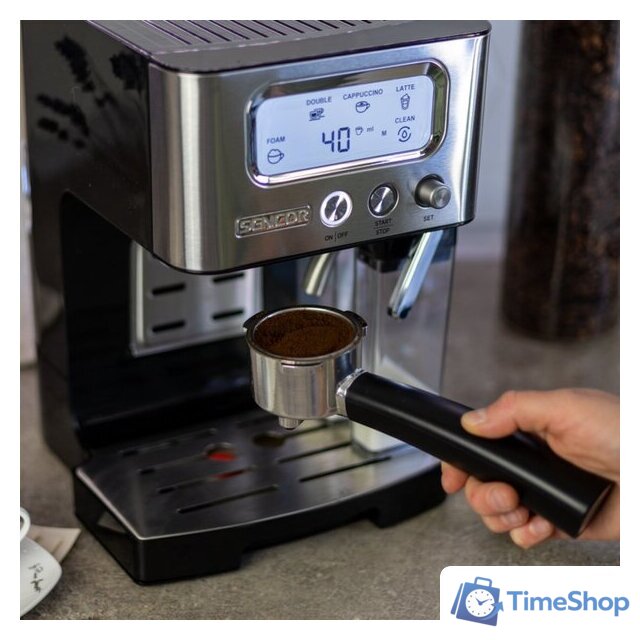 Рожковая кофеварка Sencor SES 4090 SS - Изображение №10 — Интернет-магазин Time-Shop