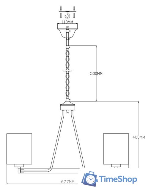 Подвесная люстра Moderli Viola V2682-6P - Изображение №3 — Интернет-магазин Time-Shop