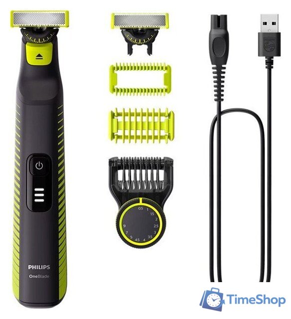 Триммер для бороды и усов Philips OneBlade Pro 360 Face and Body QP6507/23 - Изображение №1 — Интернет-магазин Time-Shop