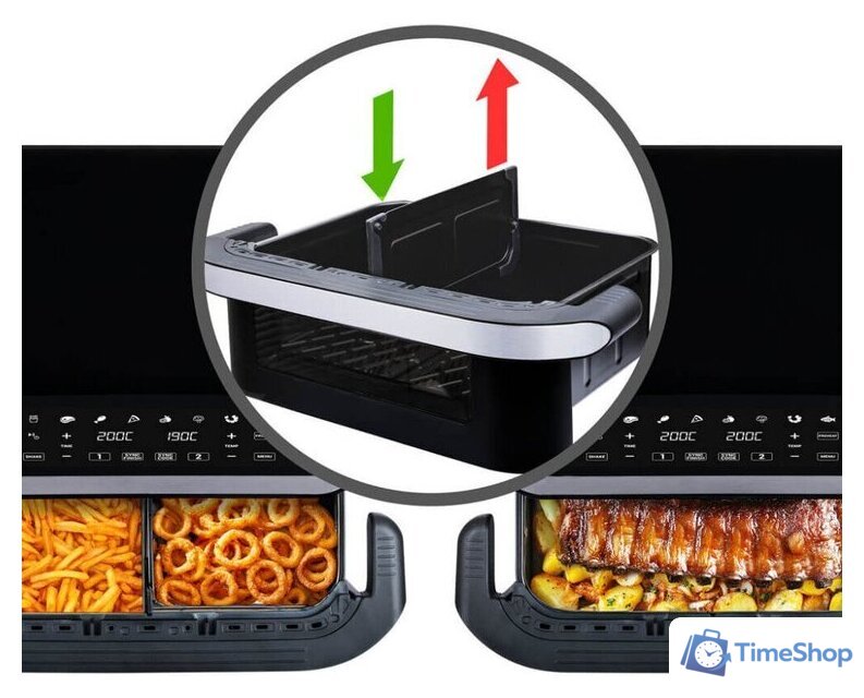 Аэрогриль (аэрофритюрница) Tesla Electronics AirCook FlexiZone Q570 XXL - Изображение №10 — Интернет-магазин Time-Shop