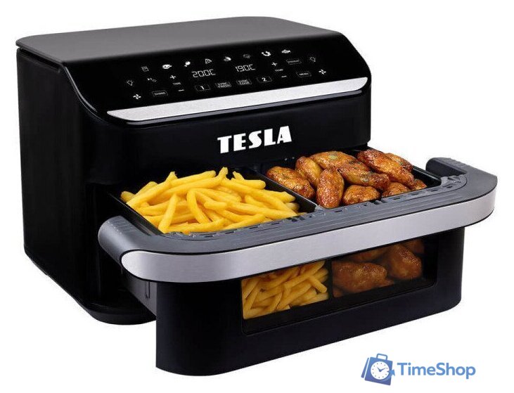 Аэрогриль (аэрофритюрница) Tesla Electronics AirCook FlexiZone Q570 XXL - Изображение №2 — Интернет-магазин Time-Shop