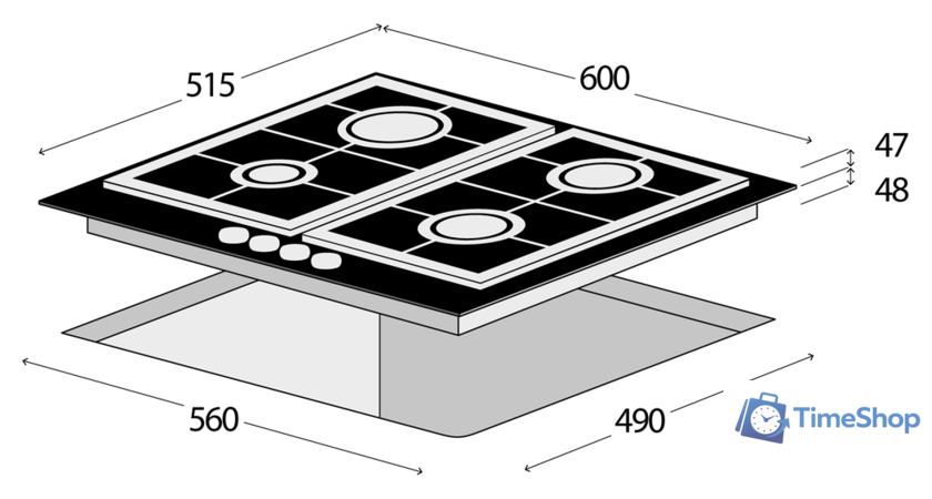 Варочная панель Concept PDV7060 - Изображение №8 — Интернет-магазин Time-Shop