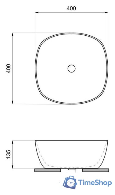 Умывальник Wellsee Ground Breaking 337704000 - Изображение №9 — Интернет-магазин Time-Shop