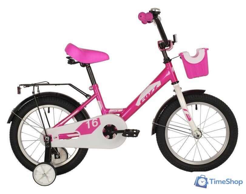 Детский велосипед Foxx Simple 16 2021 (розовый) - Изображение №1 — Интернет-магазин Time-Shop