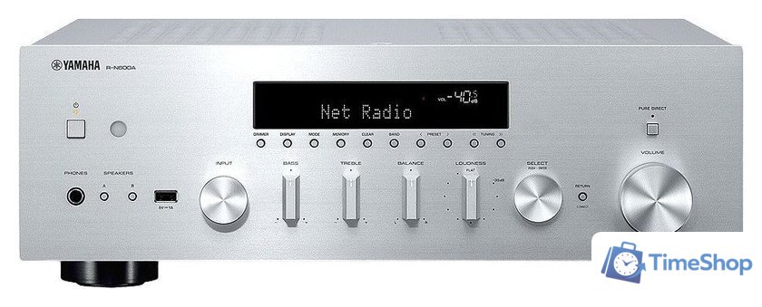 Сетевой ресивер Yamaha R-N600A (серебристый) - Изображение №1 — Интернет-магазин Time-Shop