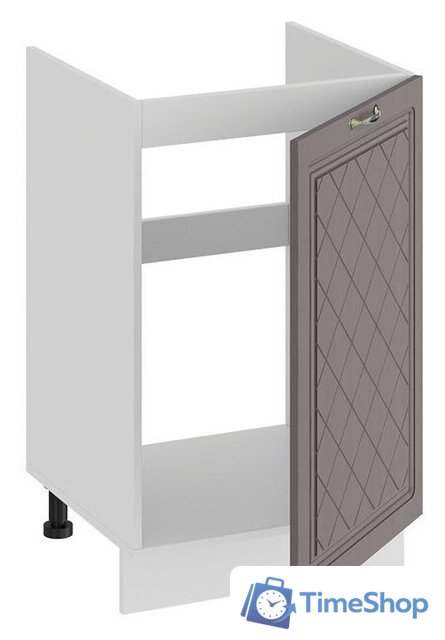 Шкаф напольный Трия Бьянка 1Н5М (белый/дуб серый) - Изображение №2 — Интернет-магазин Time-Shop