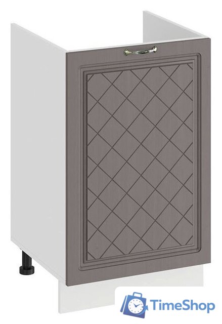 Шкаф напольный Трия Бьянка 1Н5М (белый/дуб серый) - Изображение №1 — Интернет-магазин Time-Shop