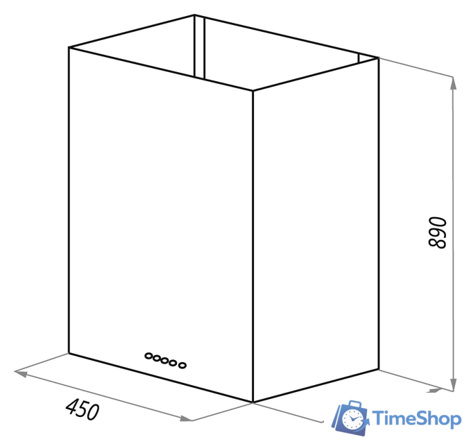 Кухонная вытяжка MAUNFELD Bath Plus 45 (нержавеющая сталь) - Изображение №4 — Интернет-магазин Time-Shop