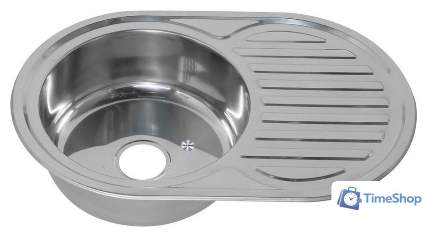 Кухонная мойка Melana MLN-7750 U (полированная, глубина чаши 18 см., сталь 0.6 мм.) - Изображение №1 — Интернет-магазин Time-Shop