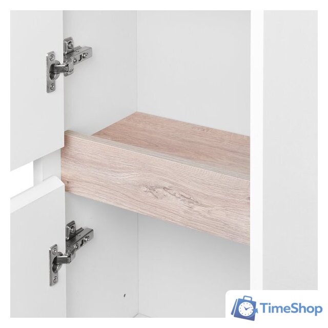  Акватон Шкаф-пенал Нортон 34 1A249403NT01L (левый, белый/дуб эндгрейн) - Изображение №3 — Интернет-магазин Time-Shop