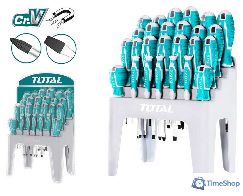 Набор отверток Total THT250626 (26 предметов) - Изображение №1 — Интернет-магазин Time-Shop