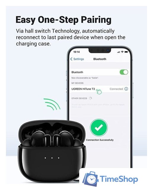 Наушники Ugreen HiTune T3 (черный) - Изображение №5 — Интернет-магазин Time-Shop