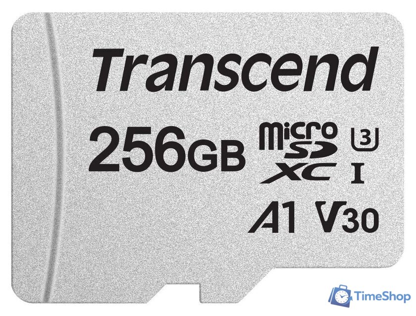 Карта памяти Transcend microSDXC 300S 256GB (с адаптером) - Изображение №2 — Интернет-магазин Time-Shop