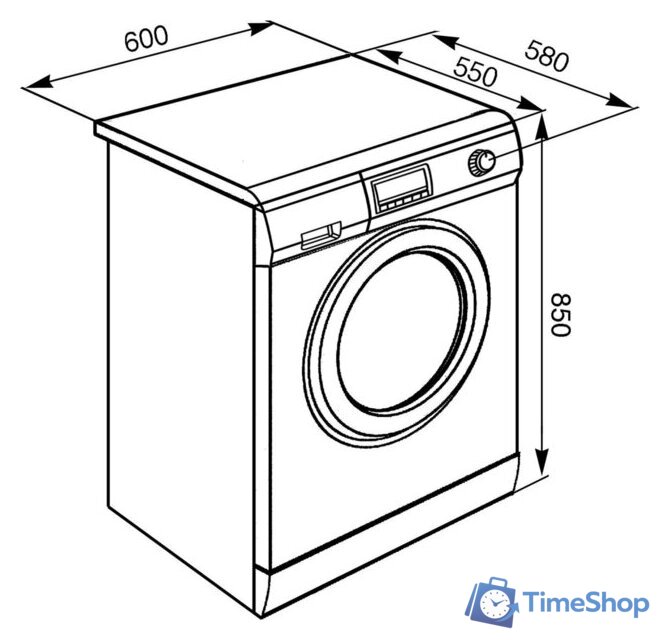 Стирально-сушильная машина Smeg LSF147E - Изображение №2 — Интернет-магазин Time-Shop