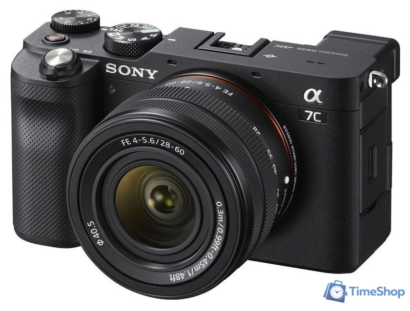 Беззеркальный фотоаппарат Sony Alpha a7C Kit 28-60mm (черный) - Изображение №2 — Интернет-магазин Time-Shop