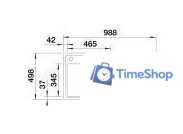 Кухонная мойка Blanco Zenar XL 6 S-F 523924 (левая, антрацит) - Изображение №3 — Интернет-магазин Time-Shop
