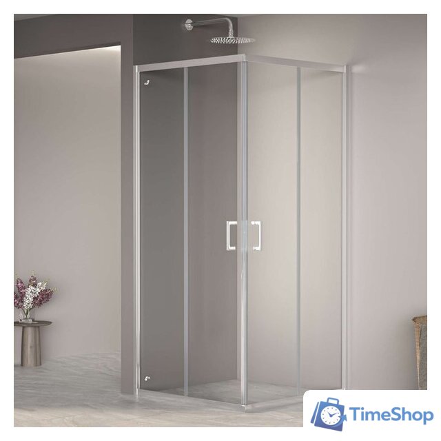 Душевой уголок RGW PA-030 3508103088-11 80x80 (хром/прозрачное стекло) - Изображение №1 — Интернет-магазин Time-Shop