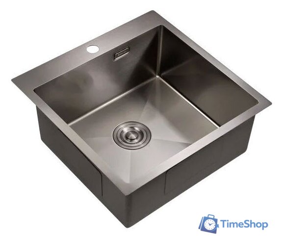 Кухонная мойка Milacio Denia 51 Steel MC.77489 (вороненая сталь) - Изображение №1 — Интернет-магазин Time-Shop