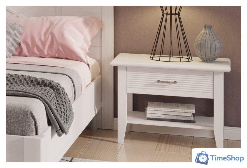 Тумба Ангстрем Кантри спальня КА-300.09 (Я16) исп.9 (Н) (блан-шене) - Изображение №5 — Интернет-магазин Time-Shop