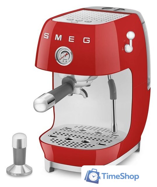 Рожковая кофеварка Smeg ECF03RDEU - Изображение №4 — Интернет-магазин Time-Shop