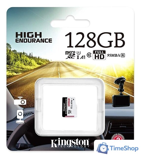 Карта памяти Kingston High Endurance microSDXC 128GB - Изображение №3 — Интернет-магазин Time-Shop