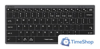 Клавиатура A4Tech Fstyler FBX51C (серый/черный) - Изображение №1 — Интернет-магазин Time-Shop