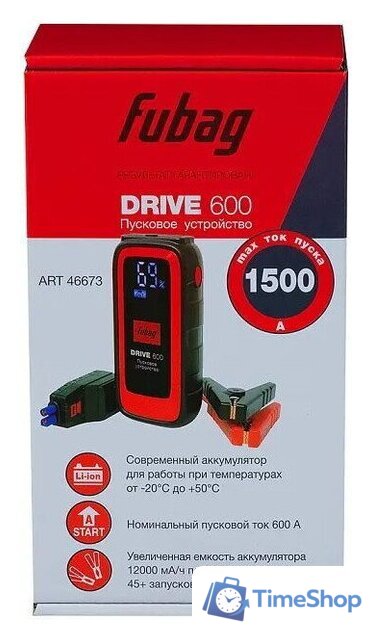 Портативное пусковое устройство Fubag Drive 600 46673 - Изображение №10 — Интернет-магазин Time-Shop