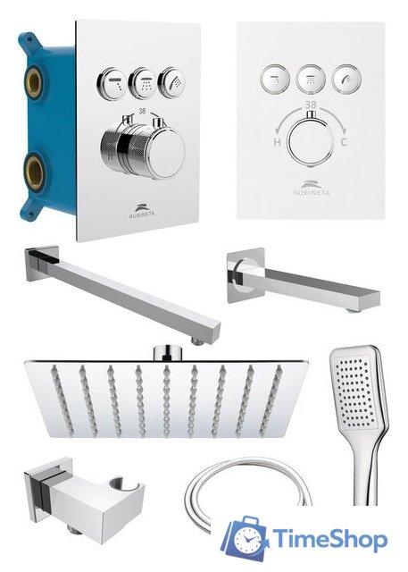 Душевая система  Rubineta Thermo-3F-Olo SQ 625040 - Изображение №1 — Интернет-магазин Time-Shop