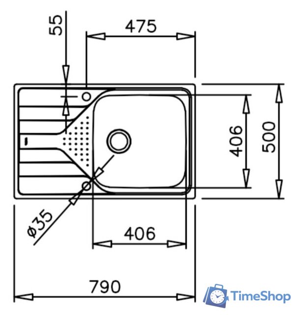 Кухонная мойка TEKA Universe 50 T-XP 1B 1D MAX MCTXT - Изображение №2 — Интернет-магазин Time-Shop