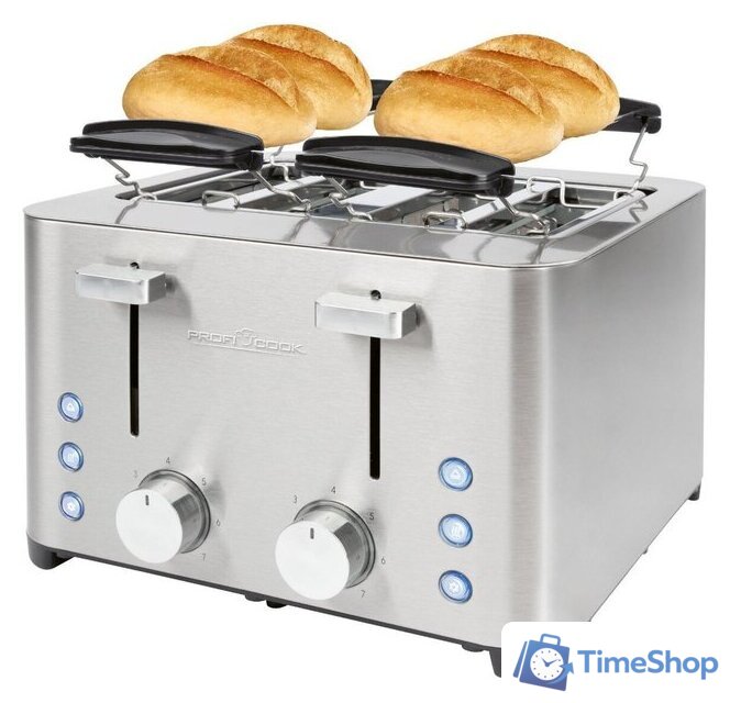 Тостер ProfiCook PC-TA 1252 Edelstahl 501252 - Изображение №1 — Интернет-магазин Time-Shop