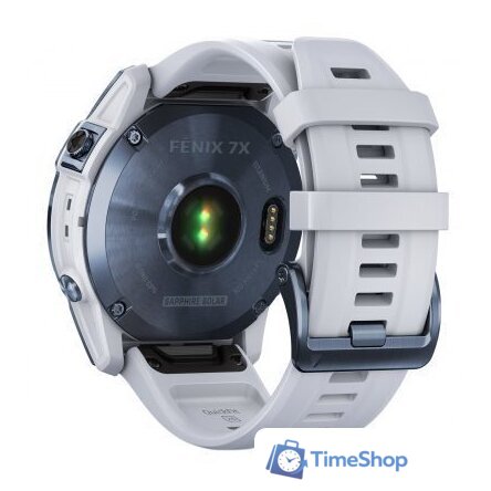 Умные часы Garmin Fenix 7X Sapphire Solar (голубой минерал/белый камень) - Изображение №3 — Интернет-магазин Time-Shop