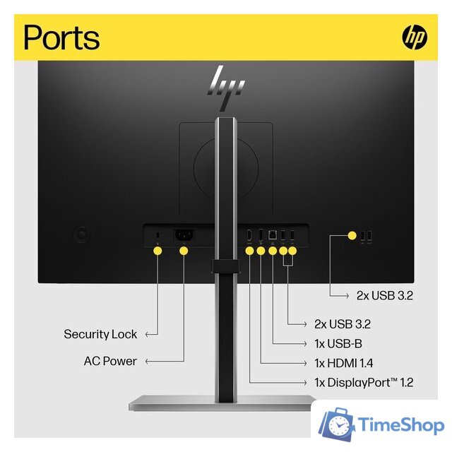 Монитор HP E24q G5 6N4F1AA - Изображение №10 — Интернет-магазин Time-Shop