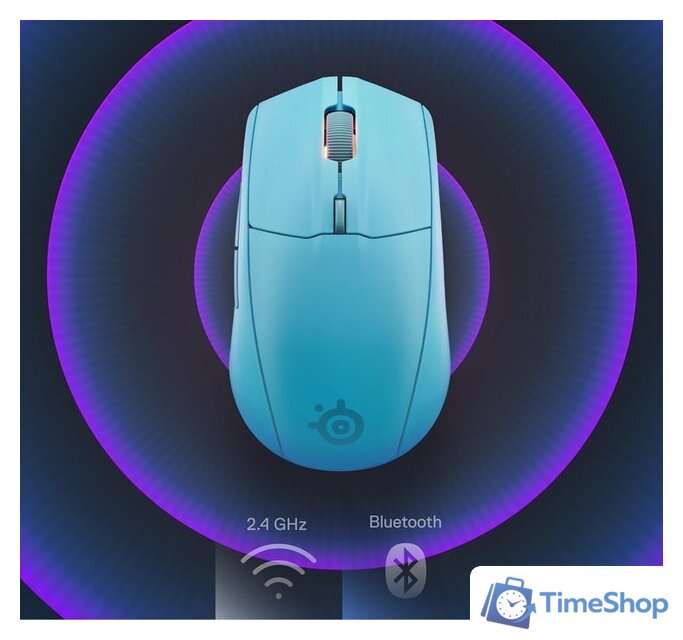 Игровая мышь SteelSeries Rival 3 Wireless Gen 2 (голубой) - Изображение №6 — Интернет-магазин Time-Shop