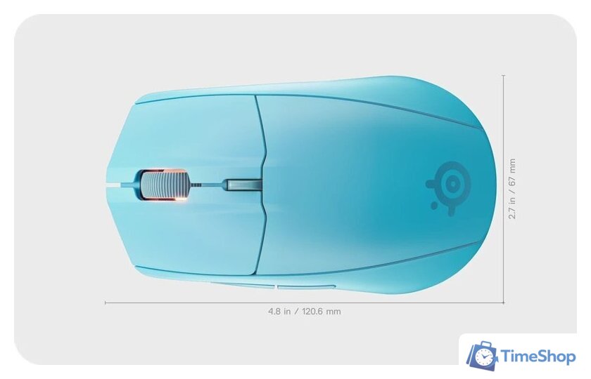 Игровая мышь SteelSeries Rival 3 Wireless Gen 2 (голубой) - Изображение №9 — Интернет-магазин Time-Shop