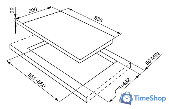 Варочная панель Smeg SR975XGH - Изображение №5 — Интернет-магазин Time-Shop