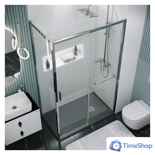 Душевой уголок Grossman Style 130x100x195 120.K33.05.1310.10.00 (хром/стекло прозрачное) - Изображение №10 — Интернет-магазин Time-Shop