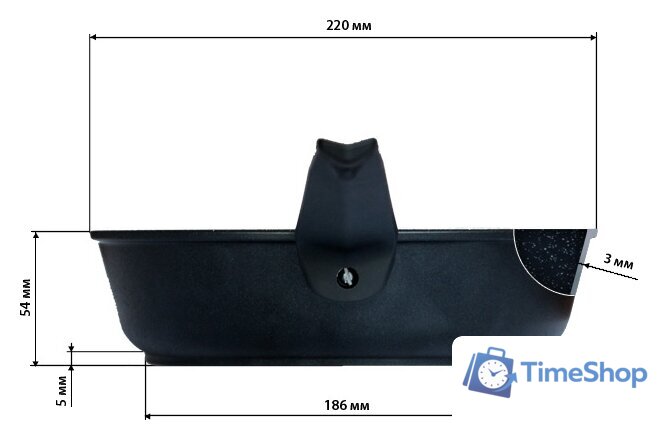 Сковорода Victoria Diamond Induction АЛА220 D0022 - Изображение №4 — Интернет-магазин Time-Shop