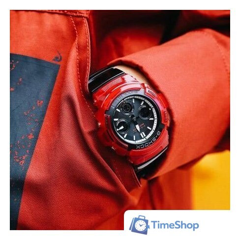 Наручные часы Casio G-Shock AWG-M100SRB-4A - Изображение №3 — Интернет-магазин Time-Shop