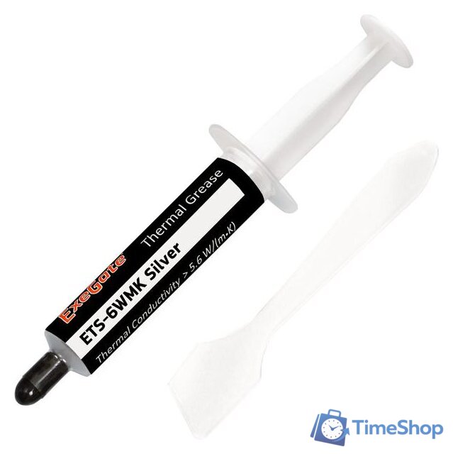 Термопаста ExeGate ETS-6WMK Silver EX282348RUS (8 г.) - Изображение №1 — Интернет-магазин Time-Shop