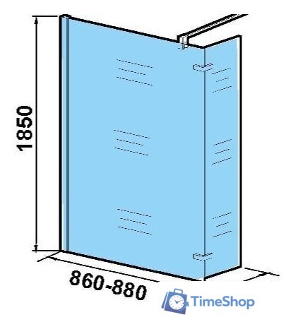 Душевая стенка WeltWasser WW400 90G+30G - Изображение №5 — Интернет-магазин Time-Shop