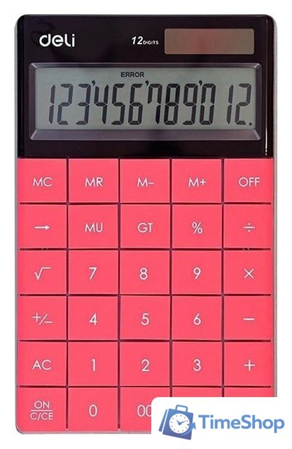 Калькулятор Deli 1589-1 (розовый) - Изображение №1 — Интернет-магазин Time-Shop