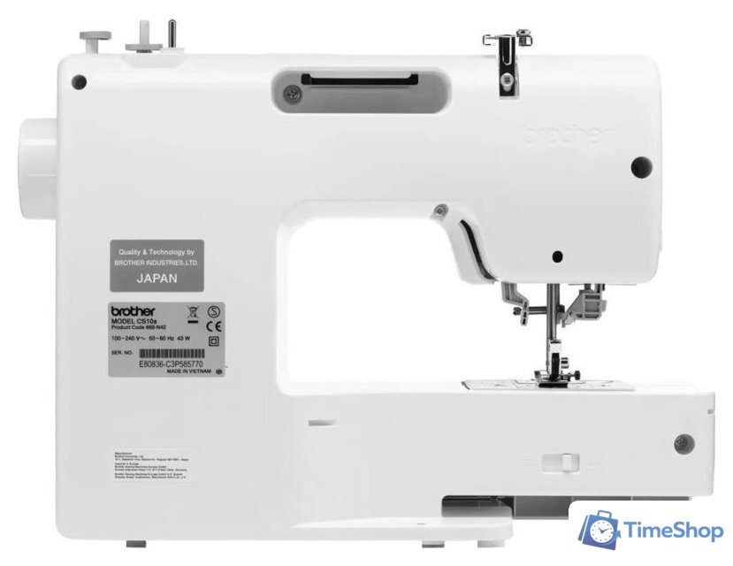 Электронная швейная машина Brother CS10S - Изображение №2 — Интернет-магазин Time-Shop