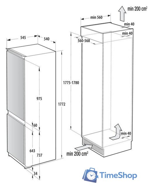 Холодильник Gorenje NRKI517E41 - Изображение №12 — Интернет-магазин Time-Shop