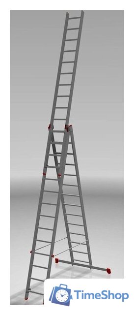 Лестница-стремянка Новая высота NV 323 трёхсекционная профессиональная 3x14 ступеней - Изображение №3 — Интернет-магазин Time-Shop