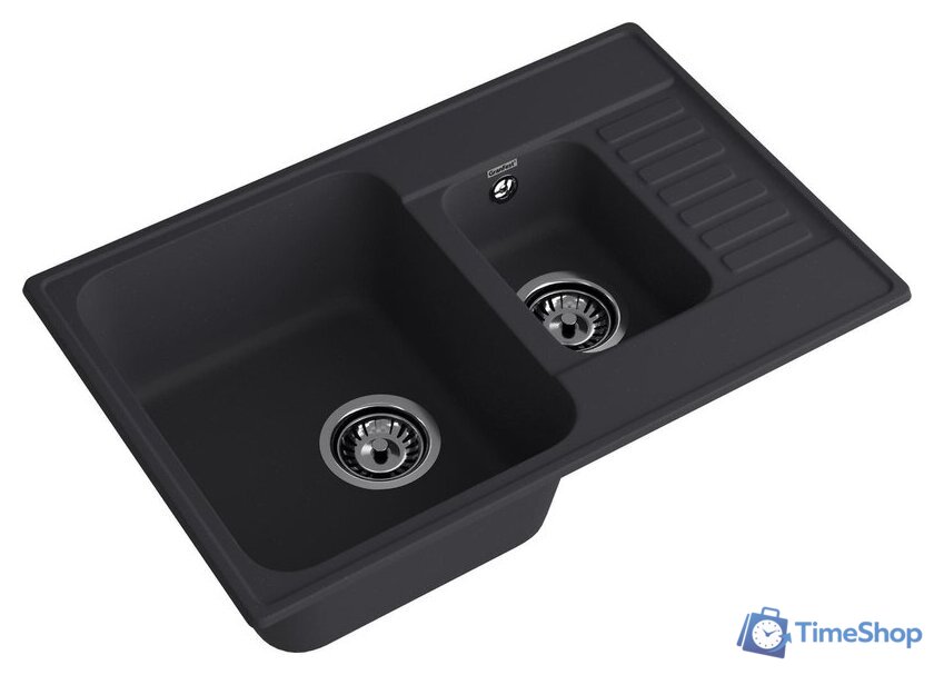 Кухонная мойка GranFest QUARZ 21К (черный) - Изображение №3 — Интернет-магазин Time-Shop