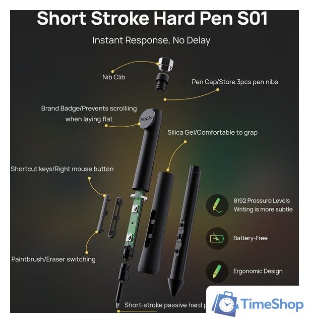 Графический монитор Parblo Coast 16 Pro Gen2 (черный) - Изображение №6 — Интернет-магазин Time-Shop